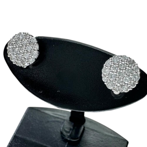 ダイヤモンド 計0.25×2ct ピアス K18WGホワイトゴールド 18金 0.9g レディース【中古】【真子質店】【NN】【TMiY】