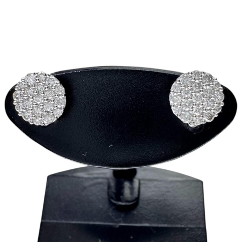 ダイヤモンド 計0.25×2ct ピアス K18WGホワイトゴールド 18金 0.9g レディース【中古】【真子質店】【NN】【TMiY】