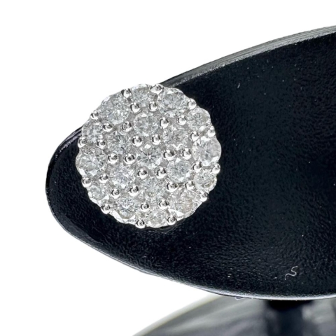 ダイヤモンド 計0.25×2ct ピアス K18WGホワイトゴールド 18金 0.9g レディース【中古】【真子質店】【NN】【TMiY】