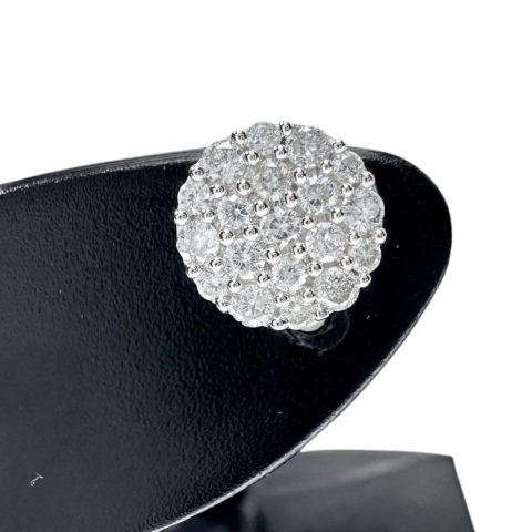 ダイヤモンド 計0.25×2ct ピアス K18WGホワイトゴールド 18金 0.9g レディース【中古】【真子質店】【NN】【TMiY】