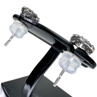 ダイヤモンド 計0.25×2ct ピアス K18WGホワイトゴールド 18金 0.9g レディース【中古】【真子質店】【NN】【TMiY】