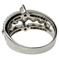 12号 ダイヤモンド 計1.70ct リング・指輪 K18WGホワイトゴールド 18金 7.9g レディース【中古】【真子質店】【NN】【IDMax】