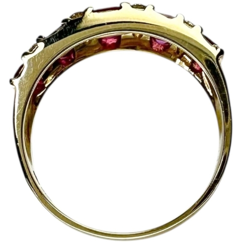 12.5号 ルビー 1.46ct ダイヤモンド 0.26ct リング・指輪 K18ゴールド 18金 4.3g レディース【中古】【真子質店】【NN】【YxMo】