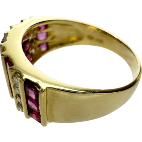 12.5号 ルビー 1.46ct ダイヤモンド 0.26ct リング・指輪 K18ゴールド 18金 4.3g レディース【中古】【真子質店】【NN】【YxMo】