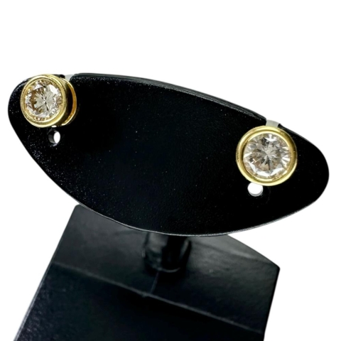 ダイヤモンド 0.15/0.15ct ピアス K18ゴールド 18金 1.0g レディース【中古】【真子質店】【NN】【IKY】
