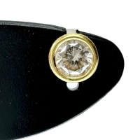 ダイヤモンド 0.15/0.15ct ピアス K18ゴールド 18金 1.0g レディース【中古】【真子質店】【NN】【IKY】