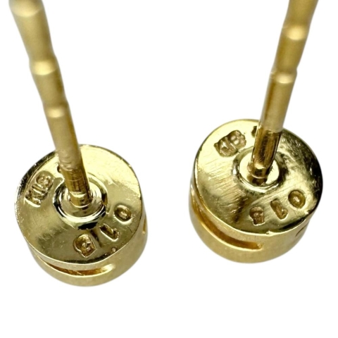 ダイヤモンド 0.15/0.15ct ピアス K18ゴールド 18金 1.0g レディース【中古】【真子質店】【NN】【IKY】