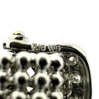 20号 ベルトデザイン ダイヤモンド 計0.05ct リング・指輪 K18WGホワイトゴールド 18金/K18ゴールド 18金 4.5g レディース【中古】【真子質店】【NN】【YxMo】