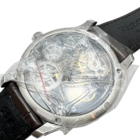 【MAURICE LACROIX/モーリスラクロア】 マスターピース MP7228  未使用 スケルトン 腕時計 ステンレススチール/レザー 自動巻き/オートマ ゴールド文字盤/ブラウンレザーバンド メンズ【中古】【真子質店】【GD】【IMiMax】