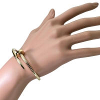 【CARTIER/カルティエ】 バングル ブレスレット ジュストアンクル クラシックモデル K18ゴールド 18金 32.0g 16cm 16 レディース【中古】【真子質店】【BL】【KSTx】