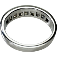 14.5号 グラデーションカラーサファイア 1.53ct ダイヤモンド 0.04ct リング・指輪 K18WGホワイトゴールド 18金 4.8g レディース【中古】【真子質店】【NN】【YxMo】