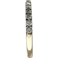 12号 ハーフエタニティ ダイヤモンド 0.30ct リング・指輪 K18ゴールド 18金 1.9g レディース【中古】【真子質店】【NN】【MaDI】