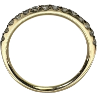 12号 ハーフエタニティ ダイヤモンド 0.30ct リング・指輪 K18ゴールド 18金 1.9g レディース【中古】【真子質店】【NN】【MaDI】