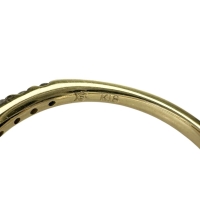 12号 ハーフエタニティ ダイヤモンド 0.30ct リング・指輪 K18ゴールド 18金 1.9g レディース【中古】【真子質店】【NN】【MaDI】