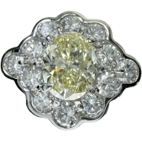 12号 ダイヤモンド(推定FLY-SI1程度） 1.078ct ダイヤモンド 0.88ct リング・指輪 Pt900プラチナ 5.5g レディース【中古】【真子質店】【NN】【IKYx】
