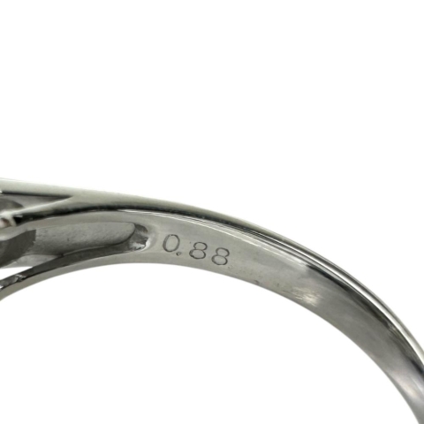 12号 ダイヤモンド(推定FLY-SI1程度） 1.078ct ダイヤモンド 0.88ct リング・指輪 Pt900プラチナ 5.5g レディース【中古】【真子質店】【NN】【IKYx】