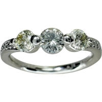 10号 ダイヤモンド 0.31ct ダイヤモンド 0.197ct ダイヤモンド 0.07ct リング・指輪 Pt900プラチナ 3.6g レディース【中古】【真子質店】【NN】【MaSY】