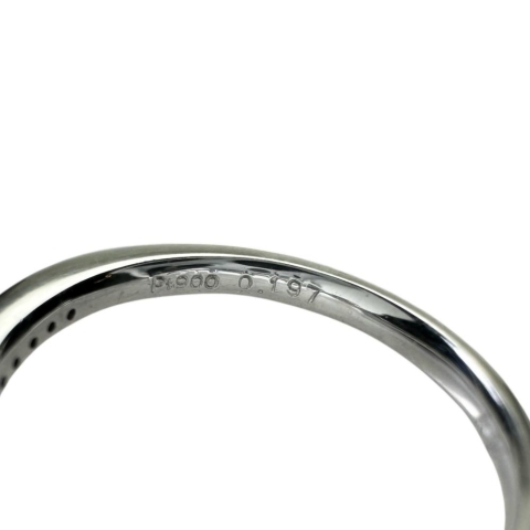 10号 ダイヤモンド 0.31ct ダイヤモンド 0.197ct ダイヤモンド 0.07ct リング・指輪 Pt900プラチナ 3.6g レディース【中古】【真子質店】【NN】【MaSY】