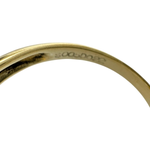 15号 サファイア 0.35ct ダイヤモンド 0.22ct リング・指輪 K18ゴールド 18金 4.7g レディース【中古】【真子質店】【NN】【YTK】