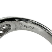 12号 パライバトルマリン 0.24ct リング・指輪 Pt900プラチナ 10.2g レディース【中古】【真子質店】【NN】【KST】