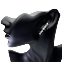 アコヤ真珠 4.0～5.2mm ピアス K14WGホワイトゴールド 14金 1.8g レディース【中古】【真子質店】【NN】【MoMo】