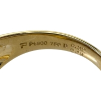 18号【POLA/ポーラ】 ダイヤモンド 0.32ct イエローダイヤモンド 0.13ct リング・指輪 K18ゴールド 18金/Pt900プラチナ 8.9g レディース【中古】【真子質店】【NN】【IIxx】
