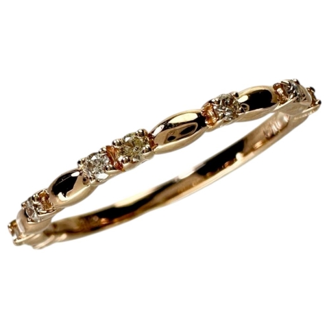 美品⭐️深夜無言購入OK⭐️K18刻印 ダイヤモンド リング 1カラット14号 ダイヤモンド K18リング(ピンクゴールド/4月誕生石)《14DB0821