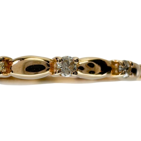 11号 ダイヤモンド 0.10ct リング・指輪 K18PGピンクゴールド 18