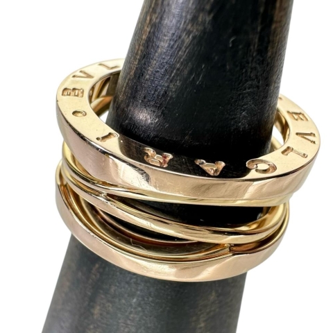 11.5号【BVLGARI/ブルガリ】 リング・指輪 B-ZERO1 デザインレジェンド K18PGピンクゴールド 18金 9.0g 52 レディース【中古】【真子質店】【BL】【IDMox】