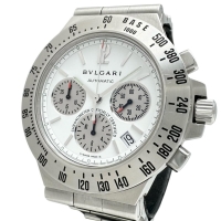 【BVLGARI/ブルガリ】 ディアゴノ タキメトリック CH40STA 腕時計 ステンレススチール 自動巻き/オートマ ホワイト文字盤/シルバーバンド メンズ【中古】【真子質店】【GD】【IMiMaK】