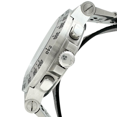 【BVLGARI/ブルガリ】 ディアゴノ タキメトリック CH40STA 腕時計 ステンレススチール 自動巻き/オートマ ホワイト文字盤/シルバーバンド メンズ【中古】【真子質店】【GD】【IMiMaK】