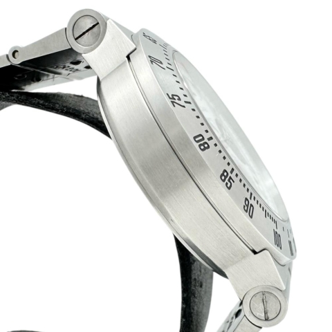 【BVLGARI/ブルガリ】 ディアゴノ タキメトリック CH40STA 腕時計 ステンレススチール 自動巻き/オートマ ホワイト文字盤/シルバーバンド メンズ【中古】【真子質店】【GD】【IMiMaK】