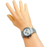 【BVLGARI/ブルガリ】 ディアゴノ タキメトリック CH40STA 腕時計 ステンレススチール 自動巻き/オートマ ホワイト文字盤/シルバーバンド メンズ【中古】【真子質店】【GD】【IMiMaK】