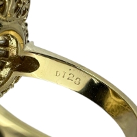 11.5号 ウォーターオパール 2.15ct ダイヤモンド 1.28ct リング・指輪 K18ゴールド 18金 10.5g レディース【中古】【真子質店】【NN】【IKYx】