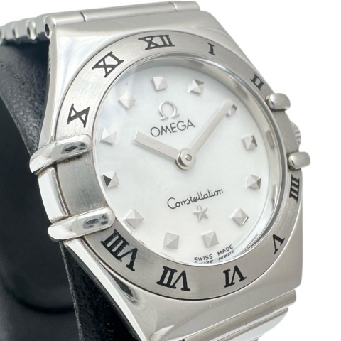 【OMEGA/オメガ】 コンステレーション マイチョイス ミニ 1561.70 腕時計 ステンレススチール クオーツ ホワイトシェル文字盤/シルバーベルト レディース【中古】【真子質店】【GD】【MaMox】