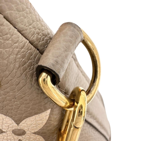 【LOUIS VUITTON/ルイ・ヴィトン】 ナノノエ モノグラムアンプラント M46291 ハンドバッグ レザー ベージュ レディース【中古】【真子質店】【BL】【TTxx】