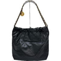 【CHANEL/シャネル】 CHANEL22 スモール チェーンワンショルダー AS3260 シリアルプレート有 ショルダーバッグ レザー ブラック レディース【中古】【真子質店】【BL】【YKTI】