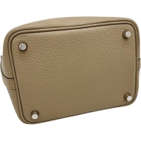 【HERMES/エルメス】 ピコタンロックPM ハンドバッグ B刻印（2023年） トリヨンクレマンス/レザー ベージュマルファ レディース【中古】【真子質店】【BL】【DKKD】