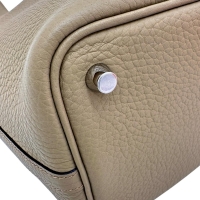 【HERMES/エルメス】 ピコタンロックPM ハンドバッグ B刻印（2023年） トリヨンクレマンス/レザー ベージュマルファ レディース【中古】【真子質店】【BL】【DKKD】