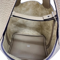 【HERMES/エルメス】 ピコタンロックPM ハンドバッグ B刻印（2023年） トリヨンクレマンス/レザー ベージュマルファ レディース【中古】【真子質店】【BL】【DKKD】