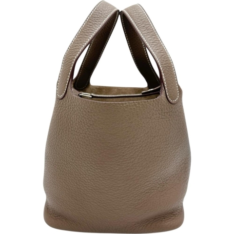 【HERMES/エルメス】 ピコタンロックPM ハンドバッグ トリヨンクレマンス/レザー エトゥープ レディース【中古】【真子質店】【BL】【DSMox】