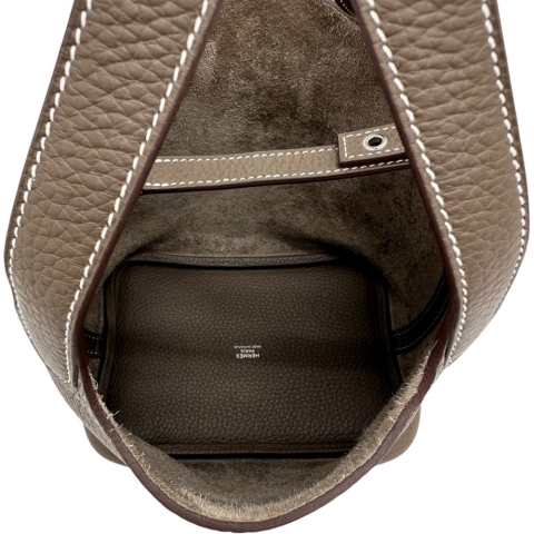 【HERMES/エルメス】 ピコタンロックPM ハンドバッグ トリヨンクレマンス/レザー エトゥープ レディース【中古】【真子質店】【BL】【DSMox】