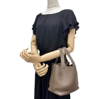 【HERMES/エルメス】 ピコタンロックPM ハンドバッグ トリヨンクレマンス/レザー エトゥープ レディース【中古】【真子質店】【BL】【DSMox】