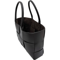 【BOTTEGAVENETA/ボッテガヴェネタ】 ミディアム アルコ 756682 ハンドバッグ イントレチャート トートバッグ レザー ブラウン ユニセックス【中古】【真子質店】【BL】【Txxx】