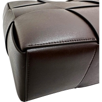 【BOTTEGAVENETA/ボッテガヴェネタ】 ミディアム アルコ 756682 ハンドバッグ イントレチャート トートバッグ レザー ブラウン ユニセックス【中古】【真子質店】【BL】【Txxx】