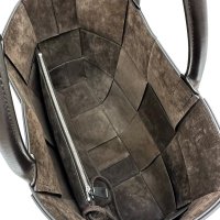 【BOTTEGAVENETA/ボッテガヴェネタ】 ミディアム アルコ 756682 ハンドバッグ イントレチャート トートバッグ レザー ブラウン ユニセックス【中古】【真子質店】【BL】【Txxx】