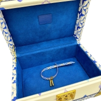 【LOUIS VUITTON/ルイ・ヴィトン】 バイザプール コフレ・トレゾール24 M22995 小物入れ ジュエリーボックス トランク PVC ホワイト系/ブルー レディース【中古】【真子質店】【BL】【MoMaxx】