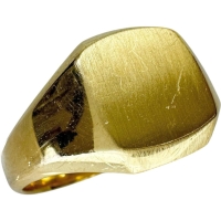 21号 印台 メンズOK リング・指輪 K18ゴールド 18金 10.5g レディース【中古】【真子質店】【BL】【ITMix】【ex】