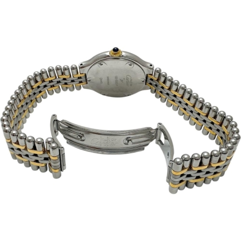 【CARTIER/カルティエ】 マスト21 ヴァンティアン W10051F4 腕時計 ステンレススチール/GP クオーツ ホワイト文字盤/シルバーゴールドベルト レディース【中古】【真子質店】【GD】【YMoD】