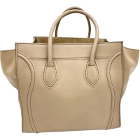 【CELINE/セリーヌ】 ラゲージ ファントム トートバッグ ハンドバッグ レザー ベージュ レディース【中古】【真子質店】【BL】【Yxx】